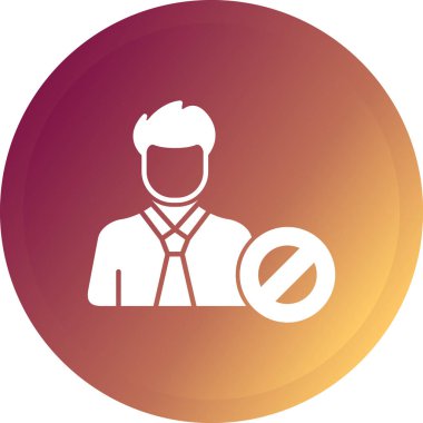 Bir iş adamı simgesinin vektör çizimi