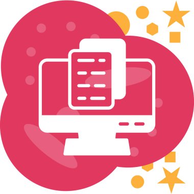 bilgisayar simgesi, vektör illüstrasyonu