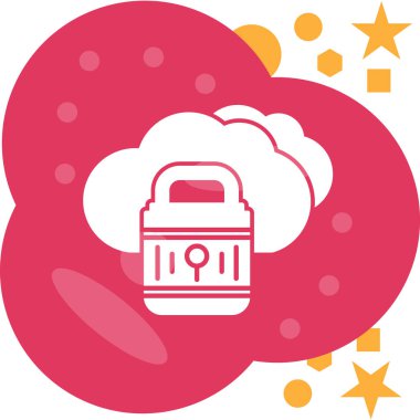 Bulut simgesi. Basit resimleme