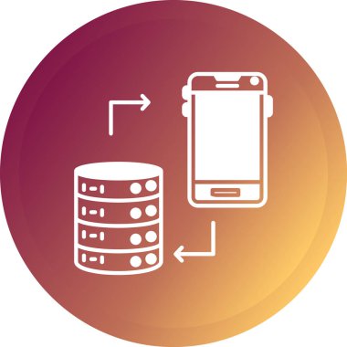 Mobil veri aktarım simgesi