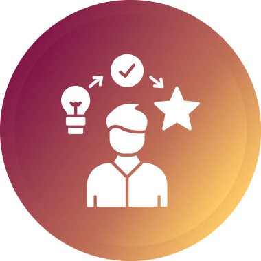 Yıldızlı bir adamın vektör çizimi