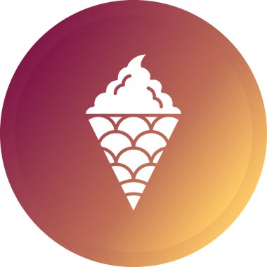 Dondurma. vektör illüstrasyonu