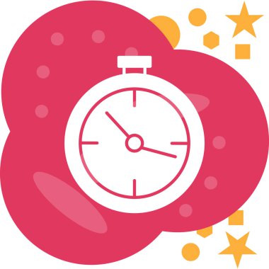 Saat simgesi vektör illüstrasyonu