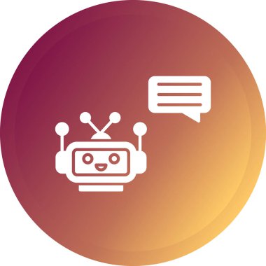 Robot simgesinin vektör illüstrasyonu