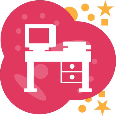 yazıcı simgesi, vektör illüstrasyonu basit tasarım