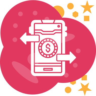 para ikonu modayı düz stil izole edilmiş arkaplan vektörü