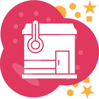 Bir makinenin vektör illüstrasyonu