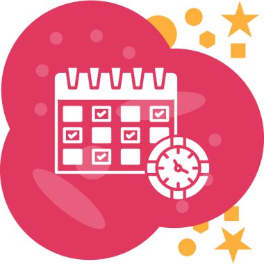 Takvim simgesi vektör illüstrasyonu