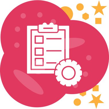 Moda biçimi izole edilmiş arkaplanda yıldız simgesine sahip pano