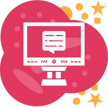 Bilgisayar faresi. Web simgesi basit illüstrasyon