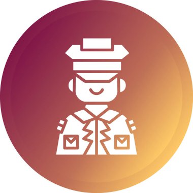 polis simgesi vektör illüstrasyonu