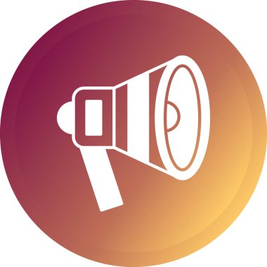 Basit vektör simgesi, konuşmacı illüstrasyonu