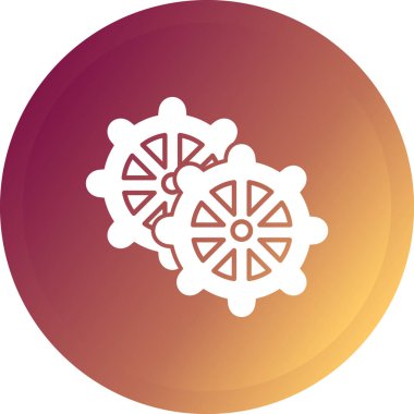 beautiful flower vector glyph icon