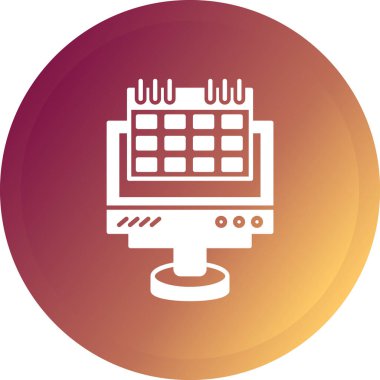 Takvim simgesinin vektör illüstrasyonu