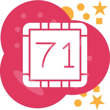 Beyaz takvim simgesinin vektör illüstrasyonu