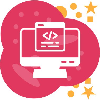 Düz biçimli bulut tasarımı simgesi