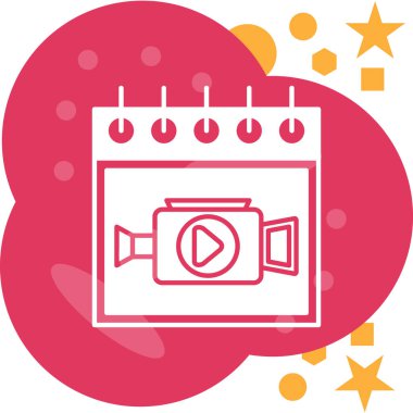 kamera simgesi vektör illüstrasyonu