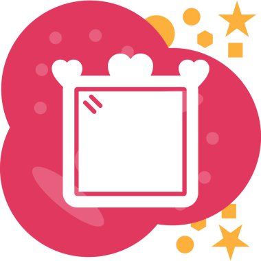 Kalp ve yıldız vektör illüstrasyonlu şirin kart