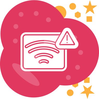 Wifi simgesi, vektör illüstrasyonu