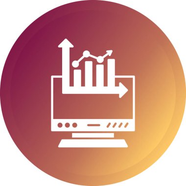 grafik ikonu vektör illüstrasyonu
