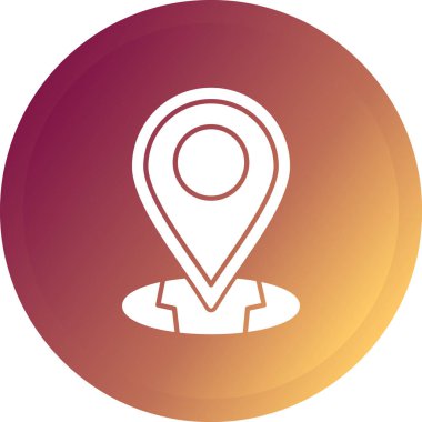 konum pin simgesi, vektör illüstrasyonu