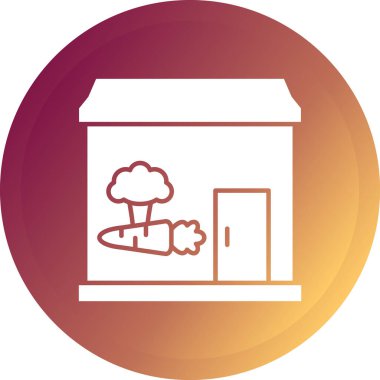 Modern binanın vektör illüstrasyonu eksik