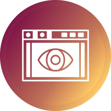 Göz simgesi vektör illüstrasyonu