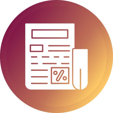 Belge dosya simgesinin vektör illüstrasyonu