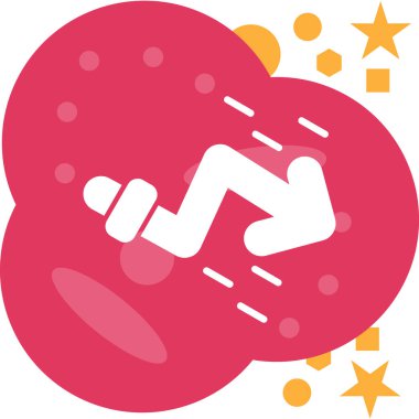 Çizgi film simgesinin vektör çizimi