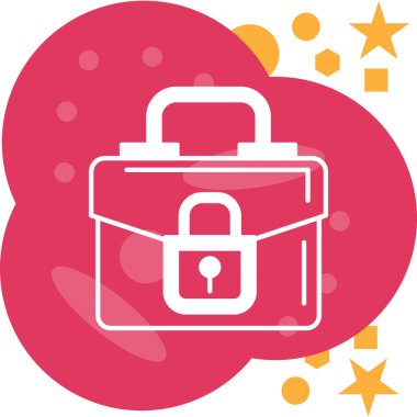 Kilit simgesinin vektör illüstrasyonu