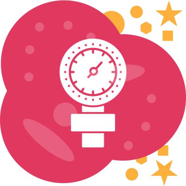 Alarm saati web simgesi basit vektör çizimi