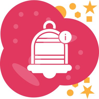 Kek. Web simgesi basit illüstrasyon