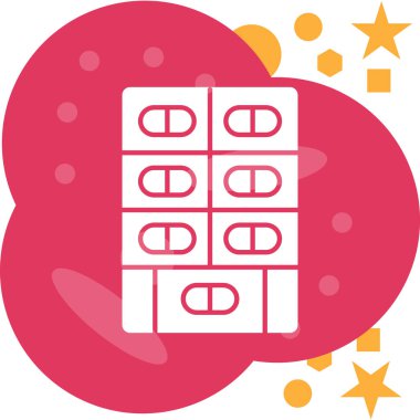 Tıbbi bir simgenin vektör illüstrasyonu