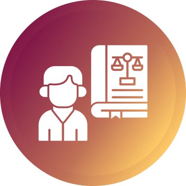 Hukuk ve adalet simgesinin vektör illüstrasyonu