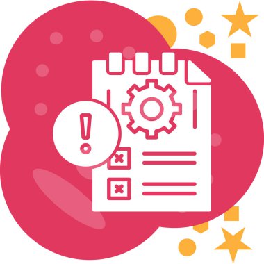 Bir yıldız simgesinin vektör illüstrasyonu