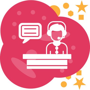 Müşteri servisi. Basit resimleme