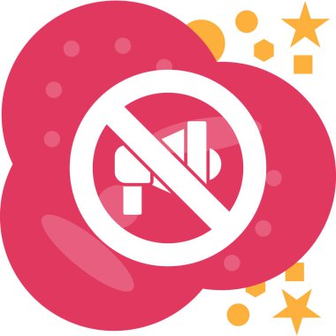 Yasak simge vektör illüstrasyonu