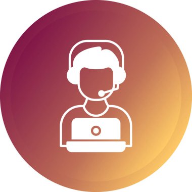 Müşteri servisi vektör simgesi