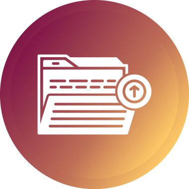 Belge. Web simgesi basit illüstrasyon