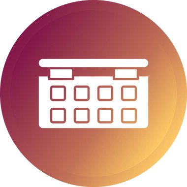 Kişisel ve ticari kullanım için takvim vektör simgesi simgesi vektör çizimi..