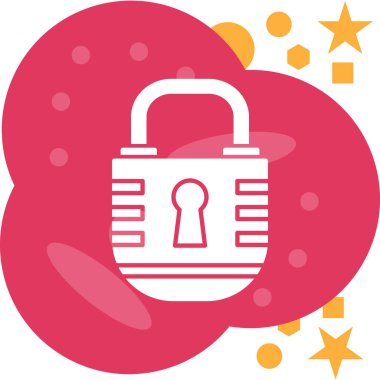 ikon vektör illüstrasyonunu kilitle