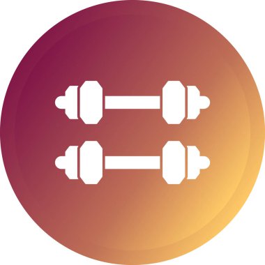 dambıl simgesi. Web tasarımı için dambıl vektör simgelerinin basit çizimi