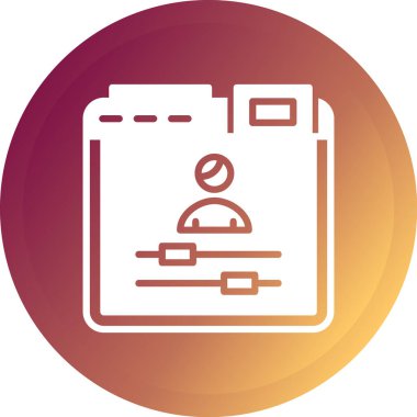 Belge simgesinin vektör illüstrasyonu