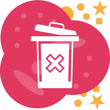 çöp simgesi vektör illüstrasyonu