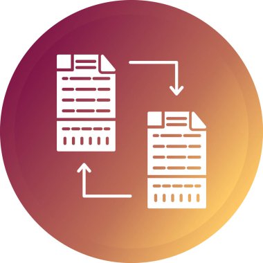 Güzel Belge Vektörü Kabartma Simgesi
