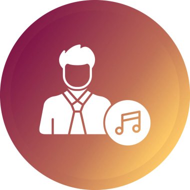 Müzik simgesinin vektör illüstrasyonu