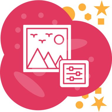 uzay simgesi, vektör illüstrasyonu basit tasarım