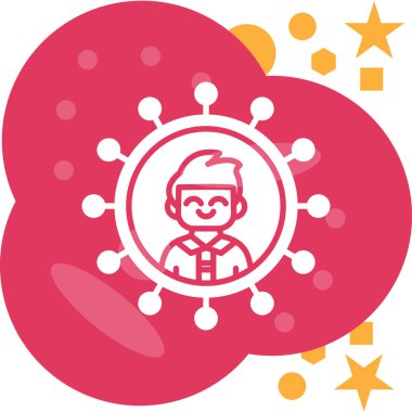 Mutlu çocuk, vektör illüstrasyonu