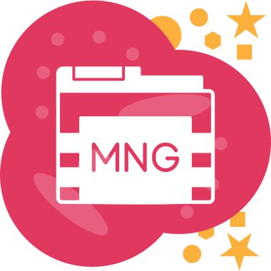 dosya biçimi simgesi, vektör illüstrasyonu