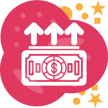 Dolar. Web simgesi basit illüstrasyon